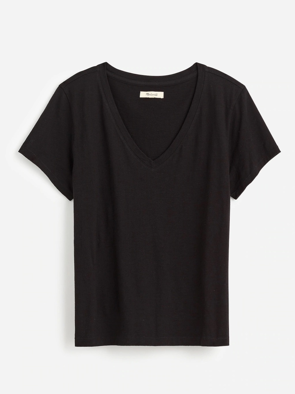 Madewell The Easy V-Neck Tee in Soft Slub Sz. XXS